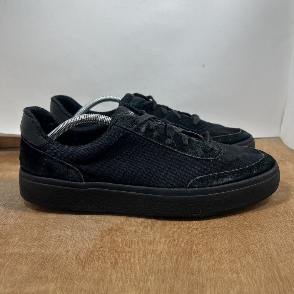 Kizik Prague Mens Size12 Canvas Handsfree Shoes Sneakers Black